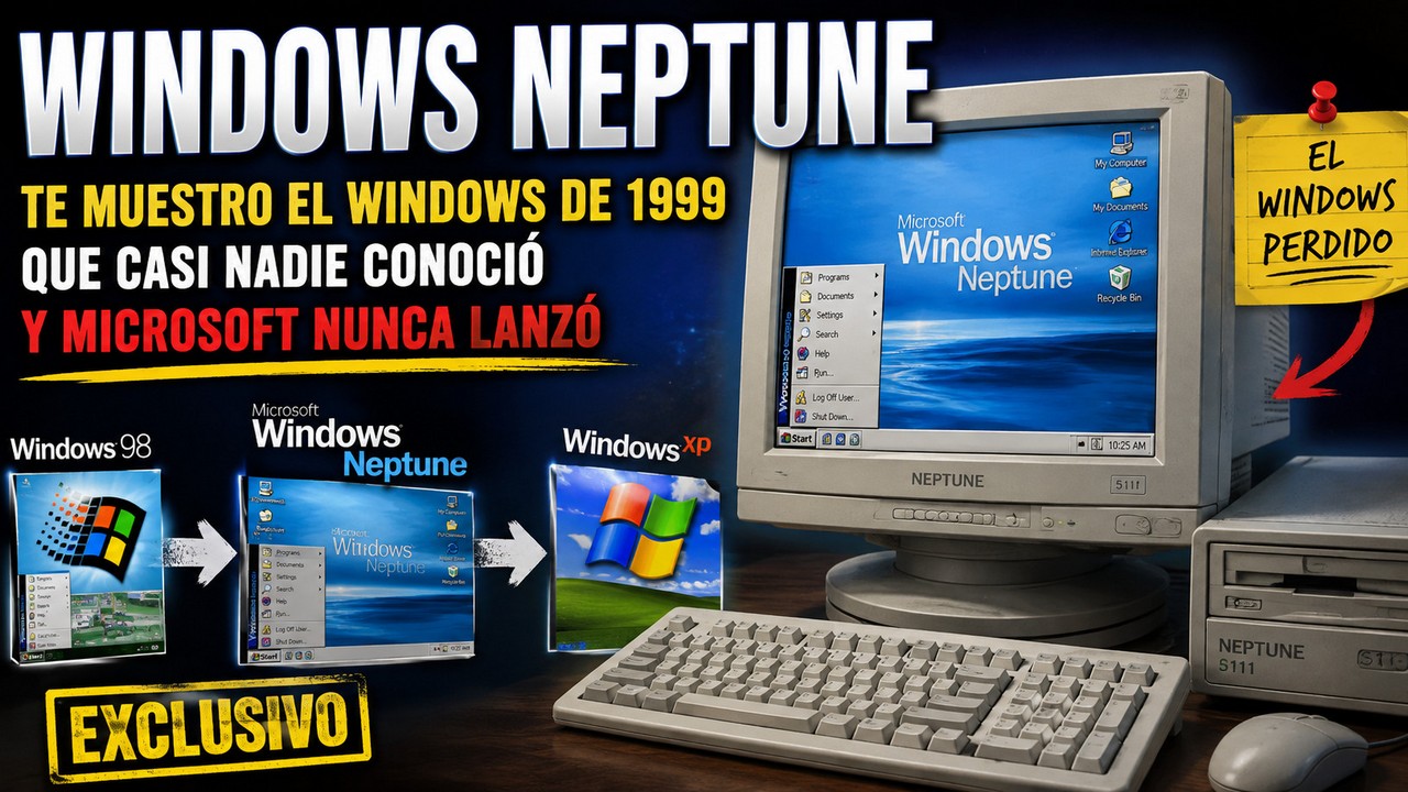 Windows Neptune: te muestro el Windows de 1999 que casi nadie conoció y Microsoft nunca lanzó